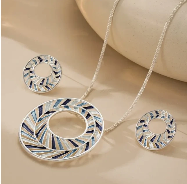 VETEMENTS set collana orecchini geometrici estate primavera moda gioielli VELOCE spedizione gratuita