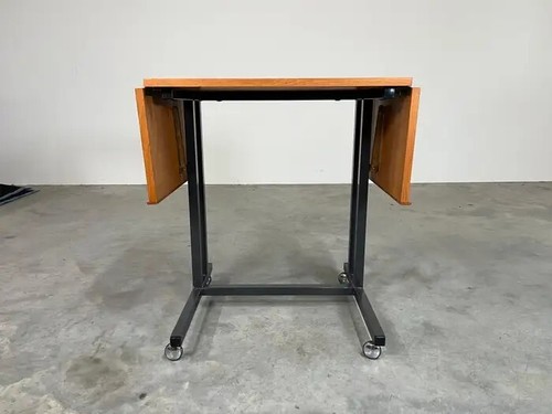 Labofa Mobler Teak Drop-Leaf danese moderno vassoio server carrello - Danimarca 1970 circa - Foto 5 di 15