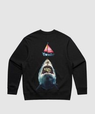 G WEST SHARK BAIT HEAVY PREMIUM CREWNECK - 6 COLORS