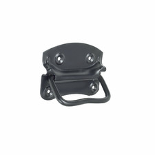 MANIGLIA MANIGLIE PER BAULE PANCA CASSA CASSE ANTIQUARIATO IN FERRO NERA AMERICA