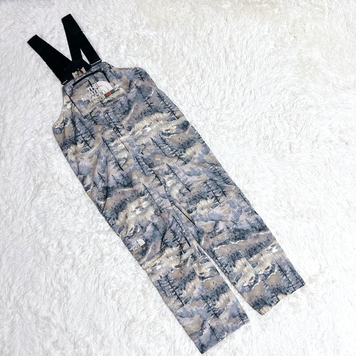 GUCCI x THE NORTH FACE Overall 663768 Men's Size XL Forest Print