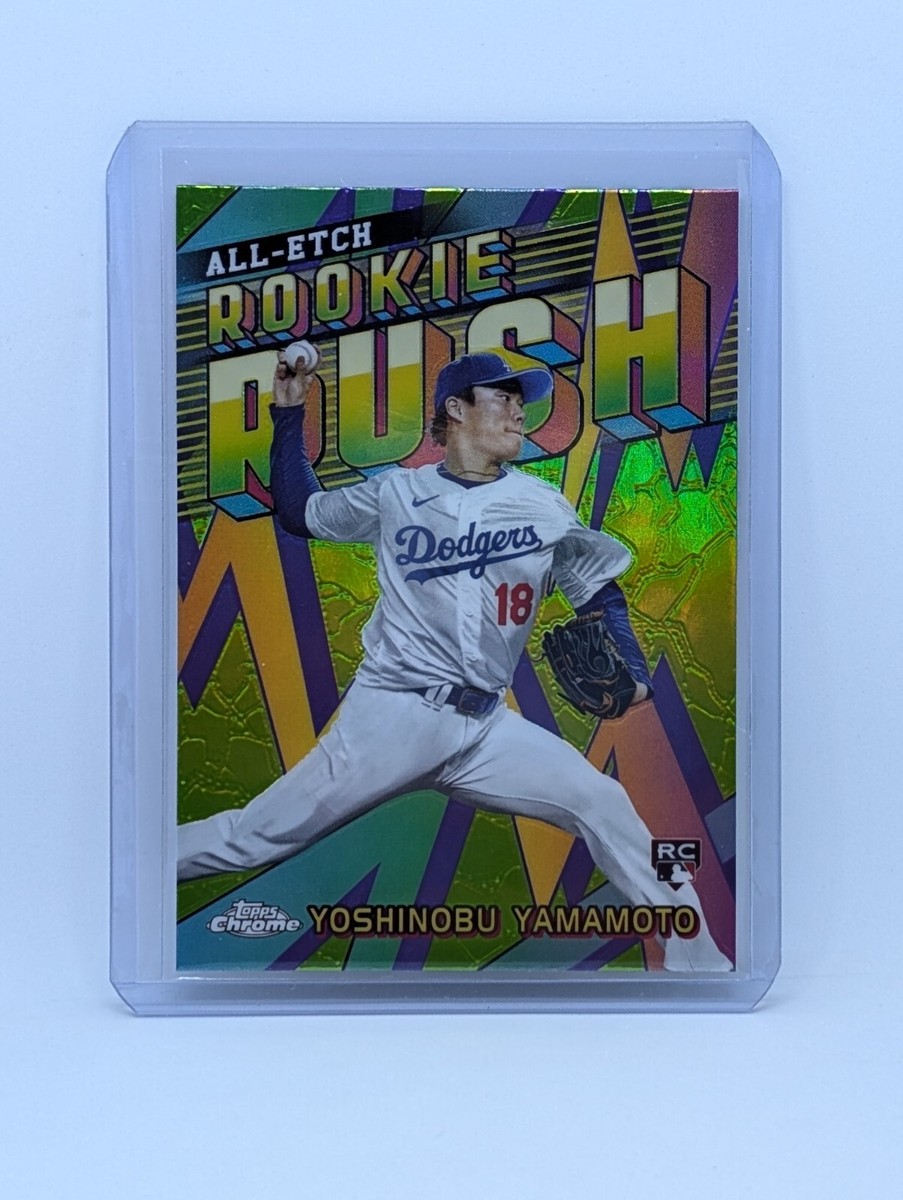 ?YOSHINOBU YAMAMOTO? 2024 Topps Chrome ALL-ETCH ROOKIE RUSH SP 