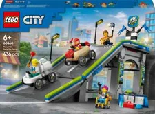 LEGO City No Limits: Race Car Ramp 60460 Building Toy Set 2 Cars & 4 Minifigures