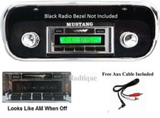 1967-1973 Ford Mustang Radio Ipod Dock Usb 300 Watt Stereo 630