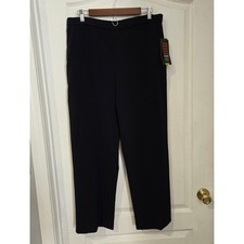 Briggs New York Slimming Solution Pants Women 14S Navy NEW Short Tummy Control