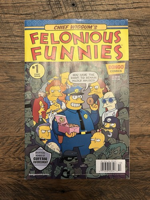 #ad #ad Chief Wiggum’s Felonious Funnies #1 Bongo Comics Simpsons Futurama Insert $15.99