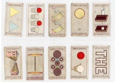 Ogden s Cigarettes Optical Illusions Komplettsatz 25 Karten 1923 Imperial Tabak