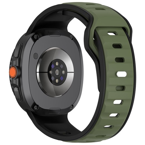 Bracelet sport en silicone bicolore pour Samsung Galaxy Watch8 Classic - Photo 18 sur 64