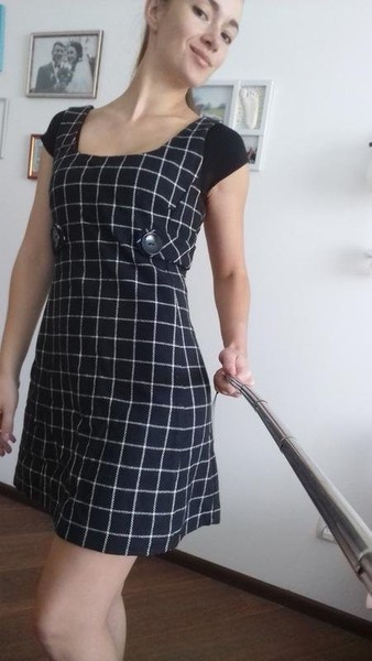 Women Hallhuber Dress Black 36 / S / 44 #9119