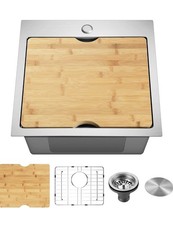 Bar Sinks,18 x 18 Inch Drop in Bar Sink,bar sink drop in,304 Stainless Steel Bar