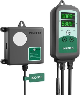 Inkbird ICC-510 Controller Kohlendioxidregler CO2 Messgerät, reguliert den