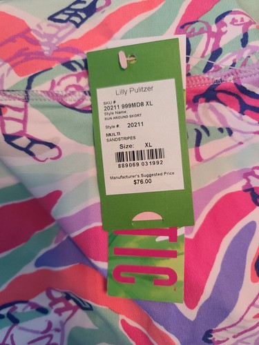 NWT Lilly Pulitzer Run Around Skort Sz XL Sandstripes #20211 - Picture 3 of 7