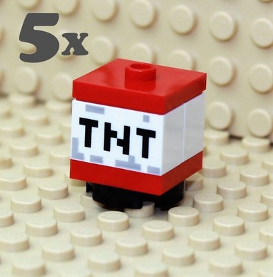 LEGO   MINECRAFT ZUBEHÖR 5x TNT BLOCK NEU & UNBENUTZT