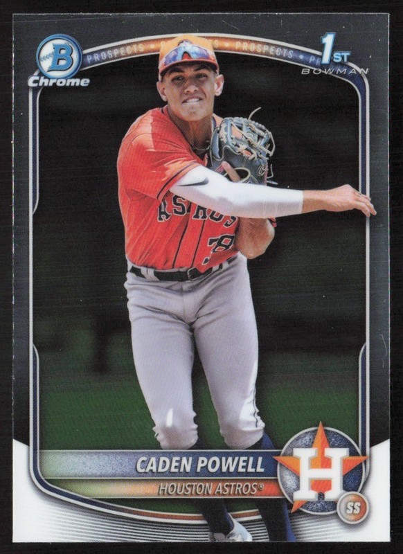2025 Bowman Chrome Prospects Caden Powell #BCP-212 GS1-3