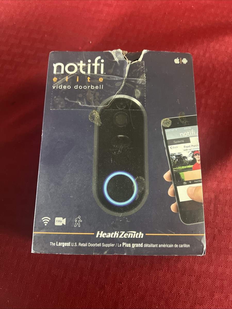 Heath ZENITH Notifi Elite Video Doorbell 720p HD With Nightvision
