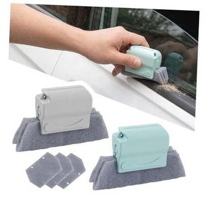 2PCS New Magic Window Track Cleaner Tool,Non-slip Car Window Sill Cleaner Tool
