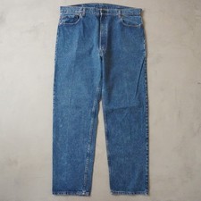 Vintage 90s Levis 550 42x34 Jeans Mens Blue Relaxed Fit USA Made Denim