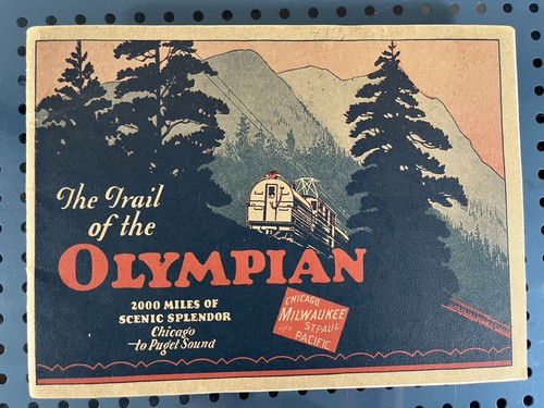 The Trail of the Olympian Souvenir Brochure 1928 Milwaukee Road CMStP&P