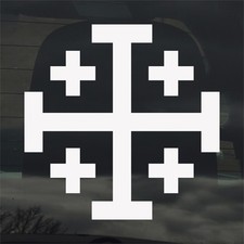 Jerusalem Cross Vinyl Decal Sticker Christian Religious Car Window Laptop More Jerusalem Cross Vinyl Decal Sticker Christian Religious Car Window Laptop More