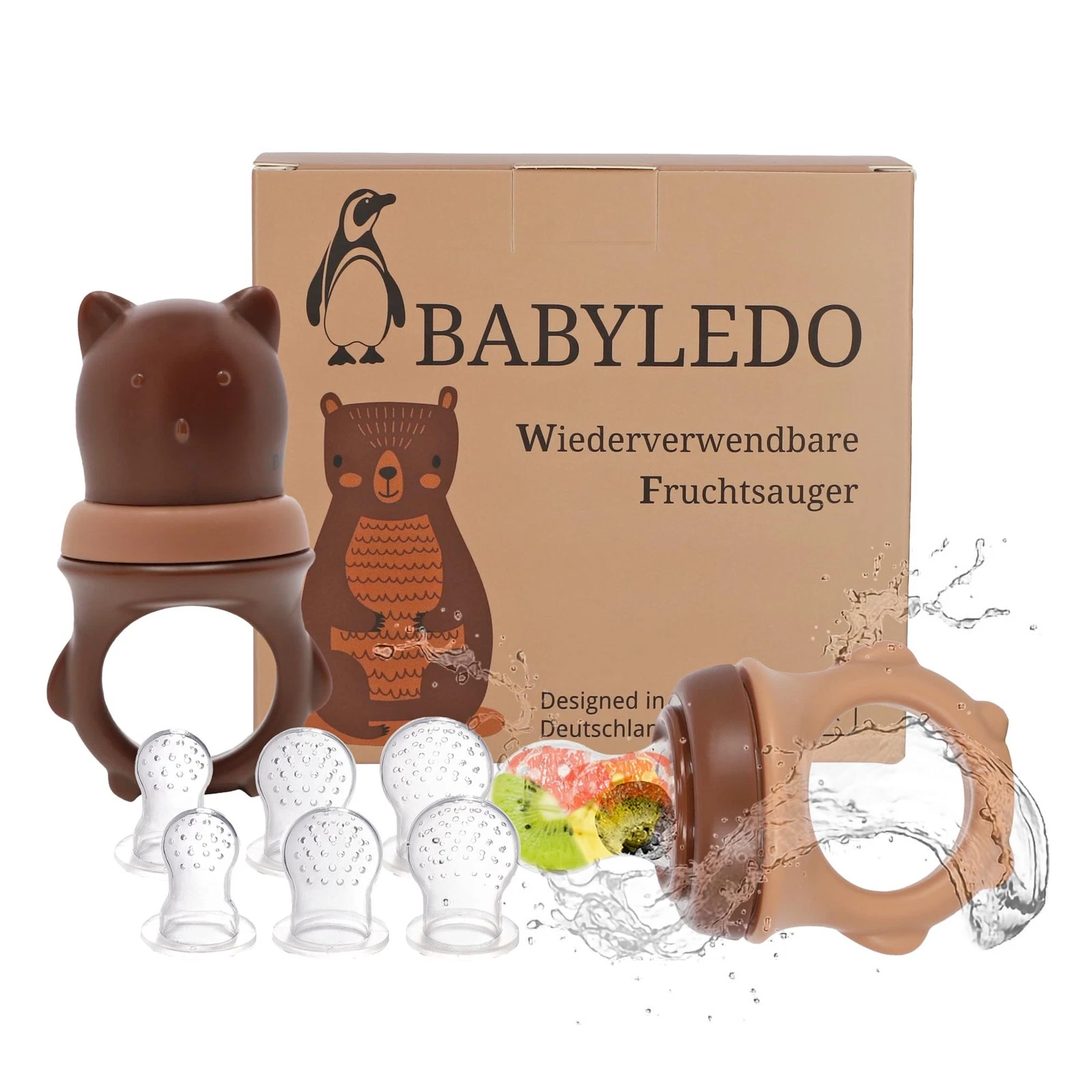 Baby Fruit Teat Fruit Soother with Teether for Fruits and Vegetables Ages 6 Months...