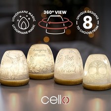 Porcelain Tall Tealight Holder Dome for Scented Unscented Candles Tea Light