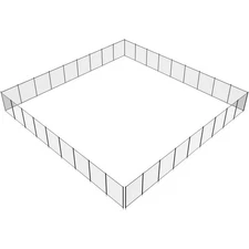 Pool Fence 4 x 108 FT Removable Pool Fences for Inground Pools Outdoor