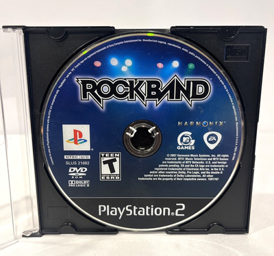 ROCK BAND PS2 SONY PLAYSTATION 2 GUITAR GAME DISC ONLY 2007 HARMONIX MTV GAMES