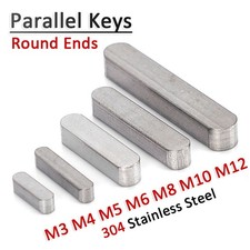Parallel Keys Round Ends Drive Keys DIN6885 Metric M3 M4 M5 M6 M8 M10 M12 Type-A