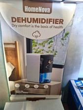 HomeNova D9A Mini Dehumidifier 2.8L 20m² Timer Auto Shut-Off 220V White/Black