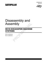 Caterpillar M318 EXCAVATOR  Disassembly Assembly Service Manual