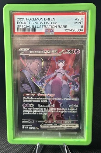 Pokémon TCG Team Rockets Mewtwo EX 213/182 Special Illustration Rare PSA 9