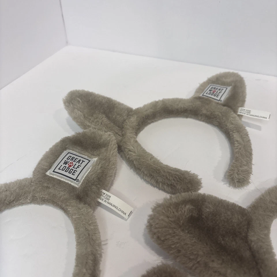 Juego de 5 diademas Lodge Wolf Ears de gran animal lobo Foto 3 de 4