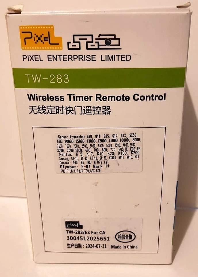 Pixel TW-283 Wireless Timer Remote Control For CA - Image 4 of 4