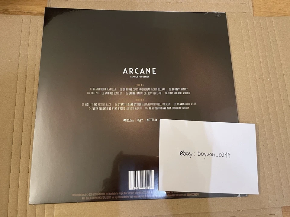 In Hand ARCANE - SEASON 1 PINK & BLACK SPLATTER VINYL LP - Bild 3 von 3