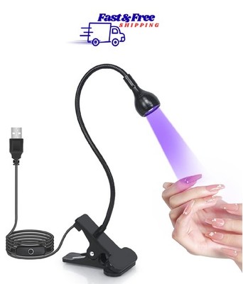 UV Nail Lamp - UV Light for Gel Nails, Flash Cure Lamp, LED Gooseneck Flash Cure
