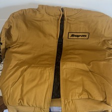 Snap-On Tools Traditional Work Jacket Canvas Coat 3xl US Flag Hood Insulated