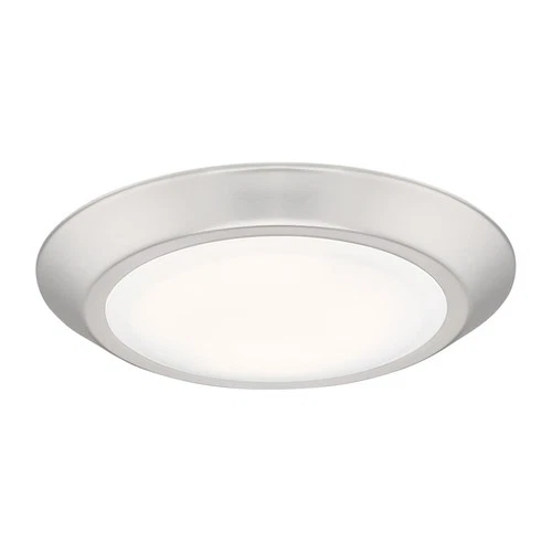 Quoizel VRG1608 Verge 8"W LED Flush Mount Ceiling Fixture - Nickel - Picture 1 of 12