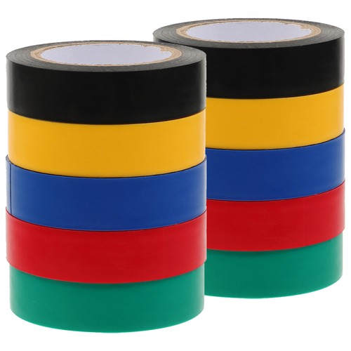 10 Rolls Waterproof Insulating Tape Wiring Colored Electrical Insulation - Bild 10 von 12