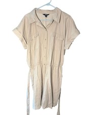 Women's Simply Vera Vera Wang Belted Utility Romper jumpsuit Safari Style