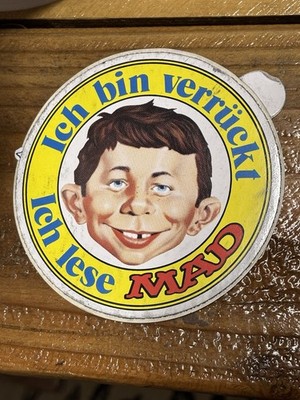 German MAD Magazine Sticker          ''Ich Bin Verruckt - Ich Lese MAD       RARE