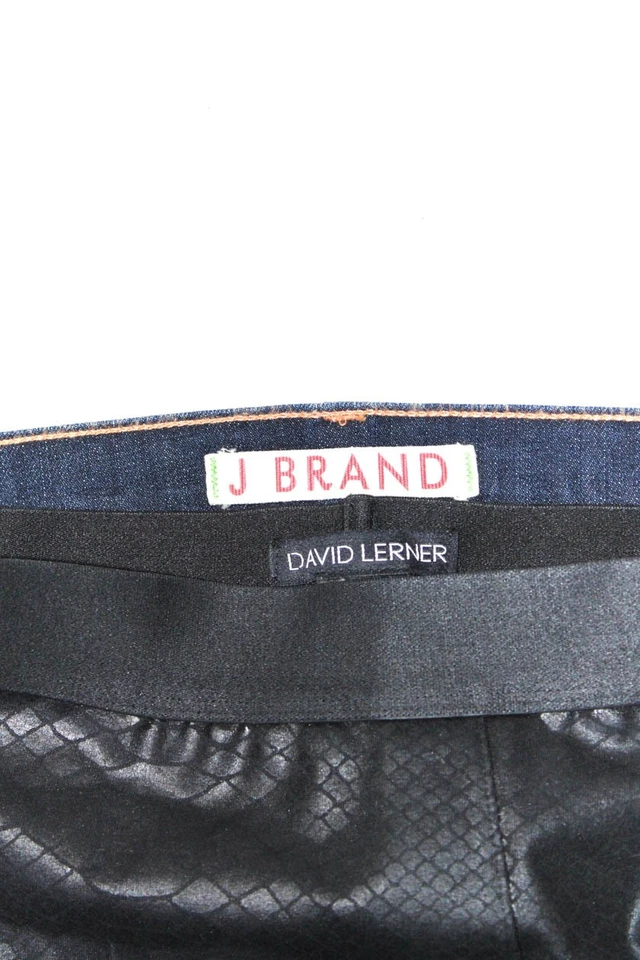 David Lerner Marca J Mujeres Falda Corta Bootcut Jeans Negro Azul Talla XS 26 Lote 2 Foto 3 de 4