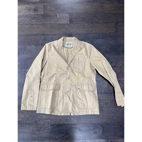 Converse One Star Men's Workwear Blazer Jacket Khaki Tan Size M Chore Coat - product listing photo