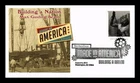 US COVER MAN GUIDING BEAM MADE IN AMERICA BUILDING A NATION FDC FLEETWOOD