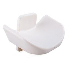 White Horse Jumping Cup Holder for Obstacle Pole Mounting 13cm Max Width