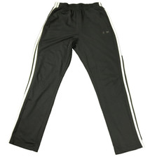 Adidas Track Pants Elastic Waist Hidden Drawstring Black Youth L 27x29 