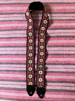 Vintage 60's Japan Ace Style Embroidered Guitar Strap MIJ