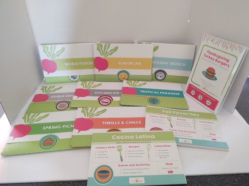 Lot Of 8 (Plus Extra Cards) Raddish Kids Cooking Club Recipe Kits (No Tools)