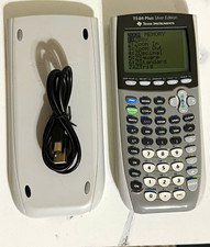 Texas Instruments TI-84 Plus Silver Edition Calculator w/ Cover, USB