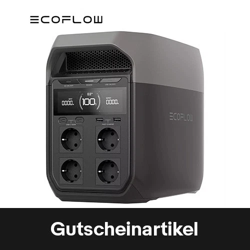 ECOFLOW Refurbished DELTA 3 Tragbare Powerstation 1024Wh LiFePO4 Solarspeicher
