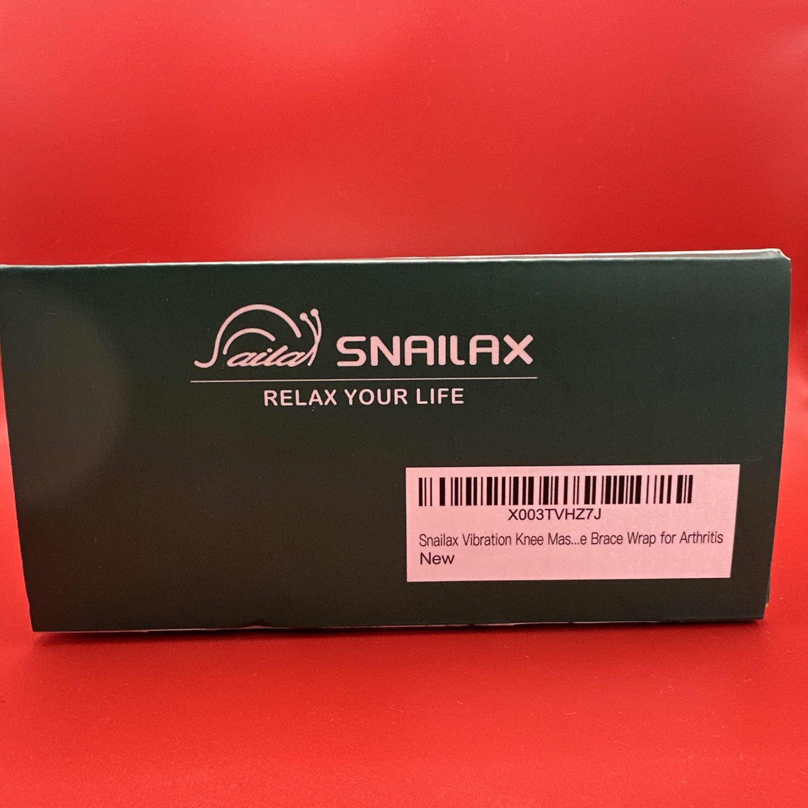 SNAILAX HEATED KNEE BRACE W/ MASSAGE, HEAT - VIBRATION - TIMER, *NEW*